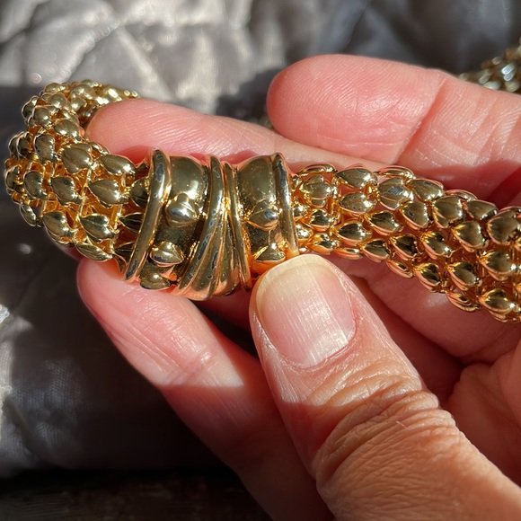 💫💫💫Turquoise necklace, Fossil silver studs, costume gold necklace 💫💫💫💫 - Picture 8 of 8